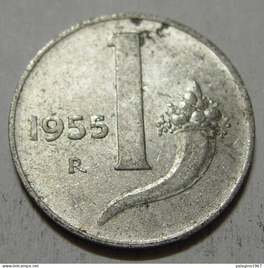 REPUBBLICA ITALIANA 1 Lira Cornucopia 1955 MB QBB  - 1 Lire