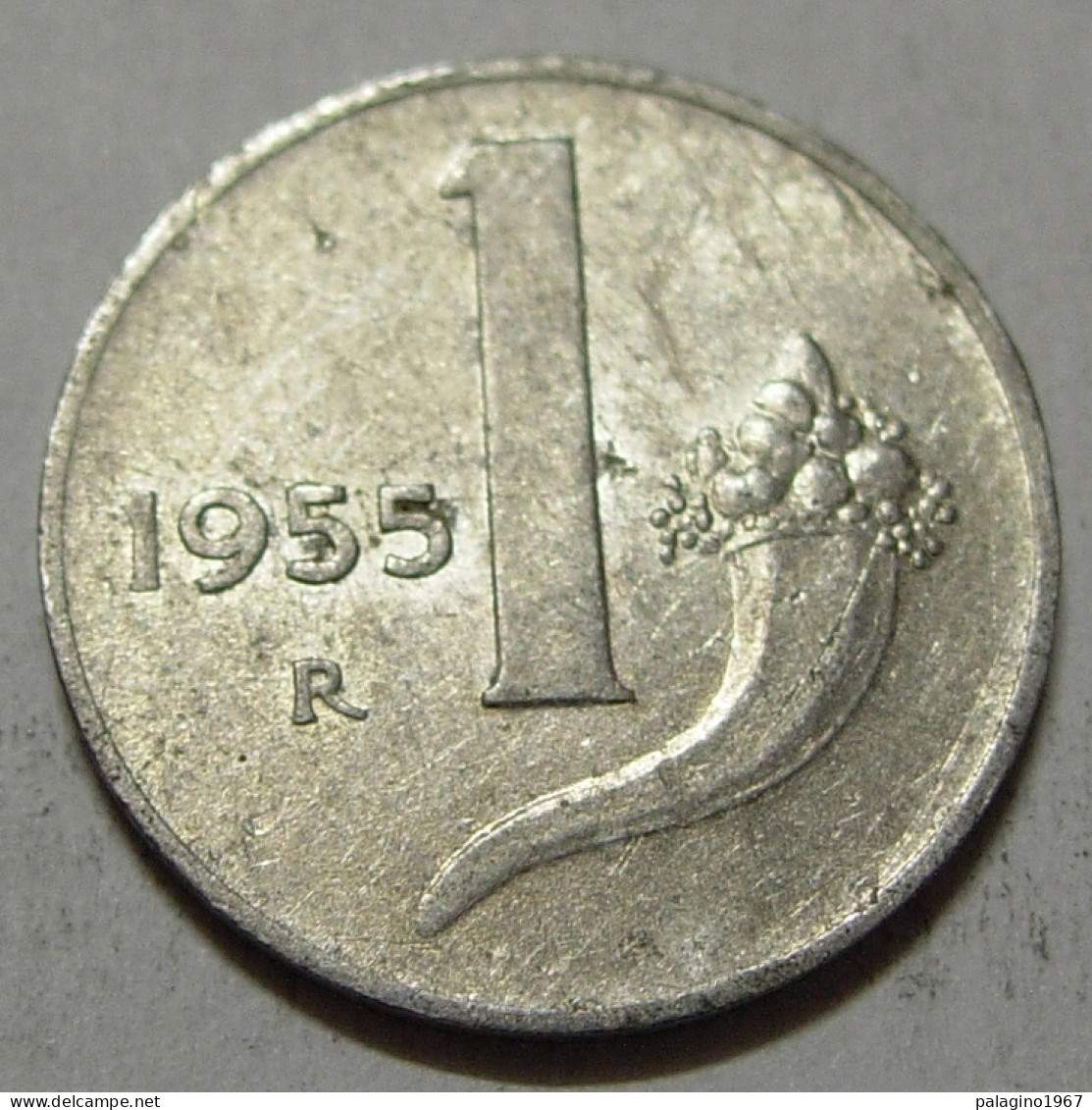 REPUBBLICA ITALIANA 1 Lira Cornucopia 1955 MB QBB  - 1 Lira