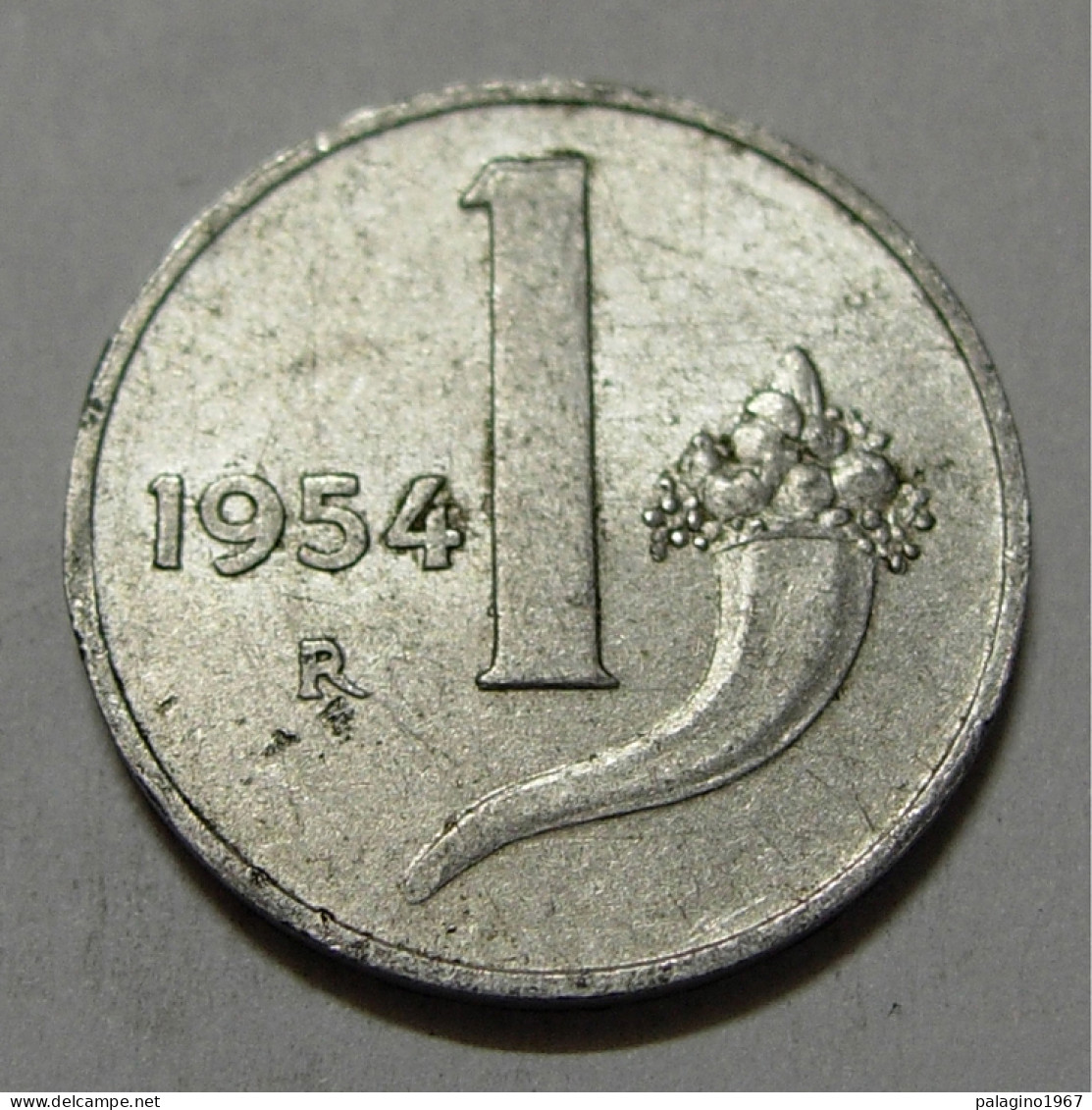 REPUBBLICA ITALIANA 1 Lira Cornucopia 1954 QBB  - 1 Lire