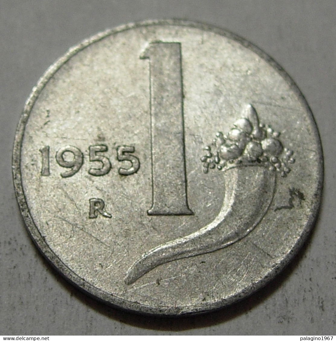 REPUBBLICA ITALIANA 1 Lira Cornucopia 1955 MB QBB  - 1 Lira