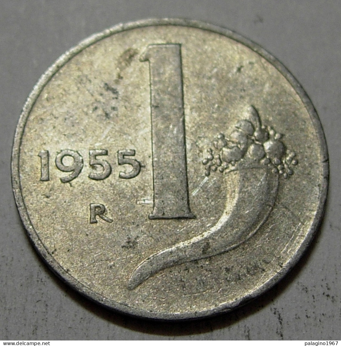 REPUBBLICA ITALIANA 1 Lira Cornucopia 1955 MB QBB  - 1 Lire