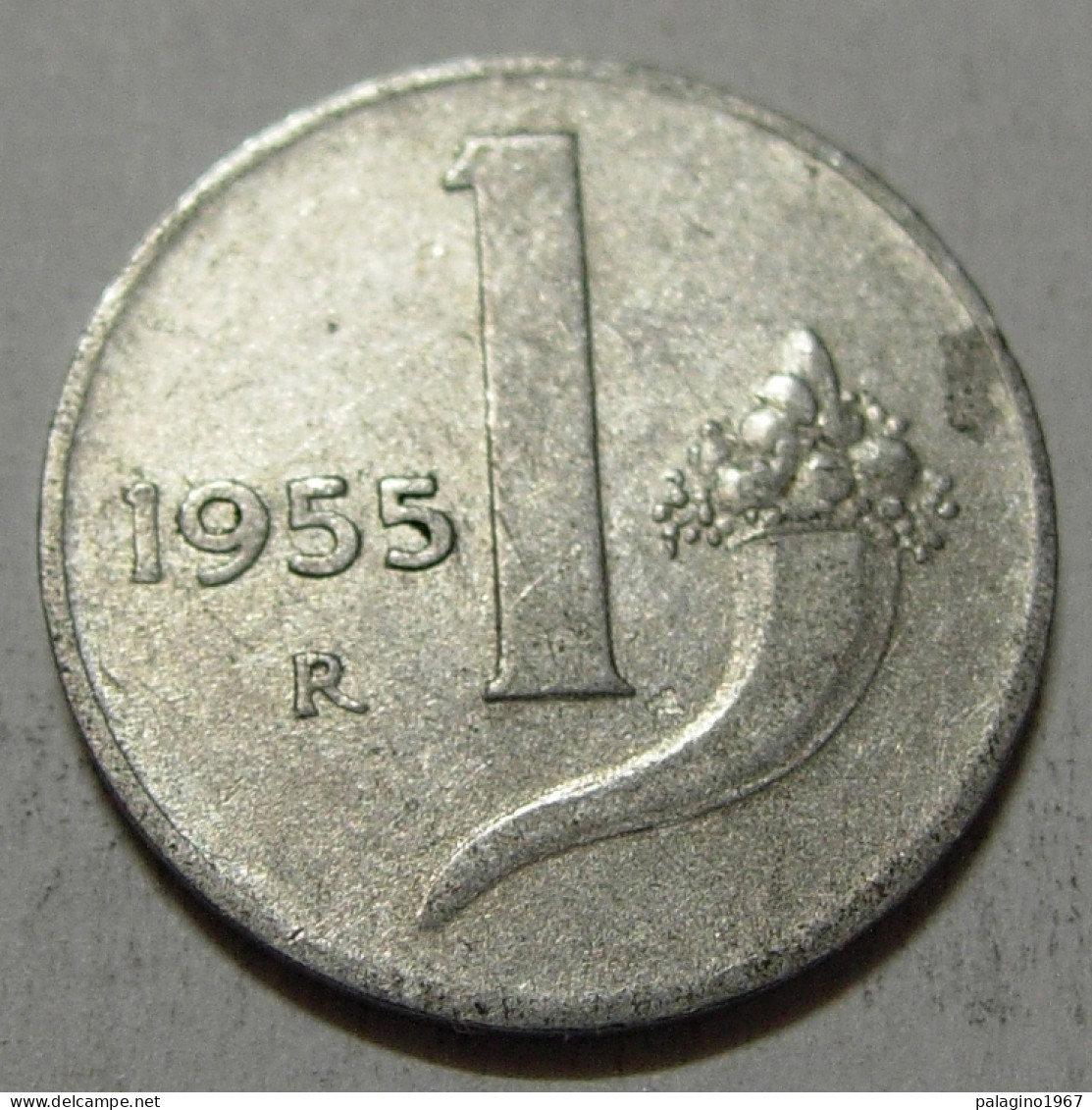 REPUBBLICA ITALIANA 1 Lira Cornucopia 1955 MB QBB  - 1 Lira