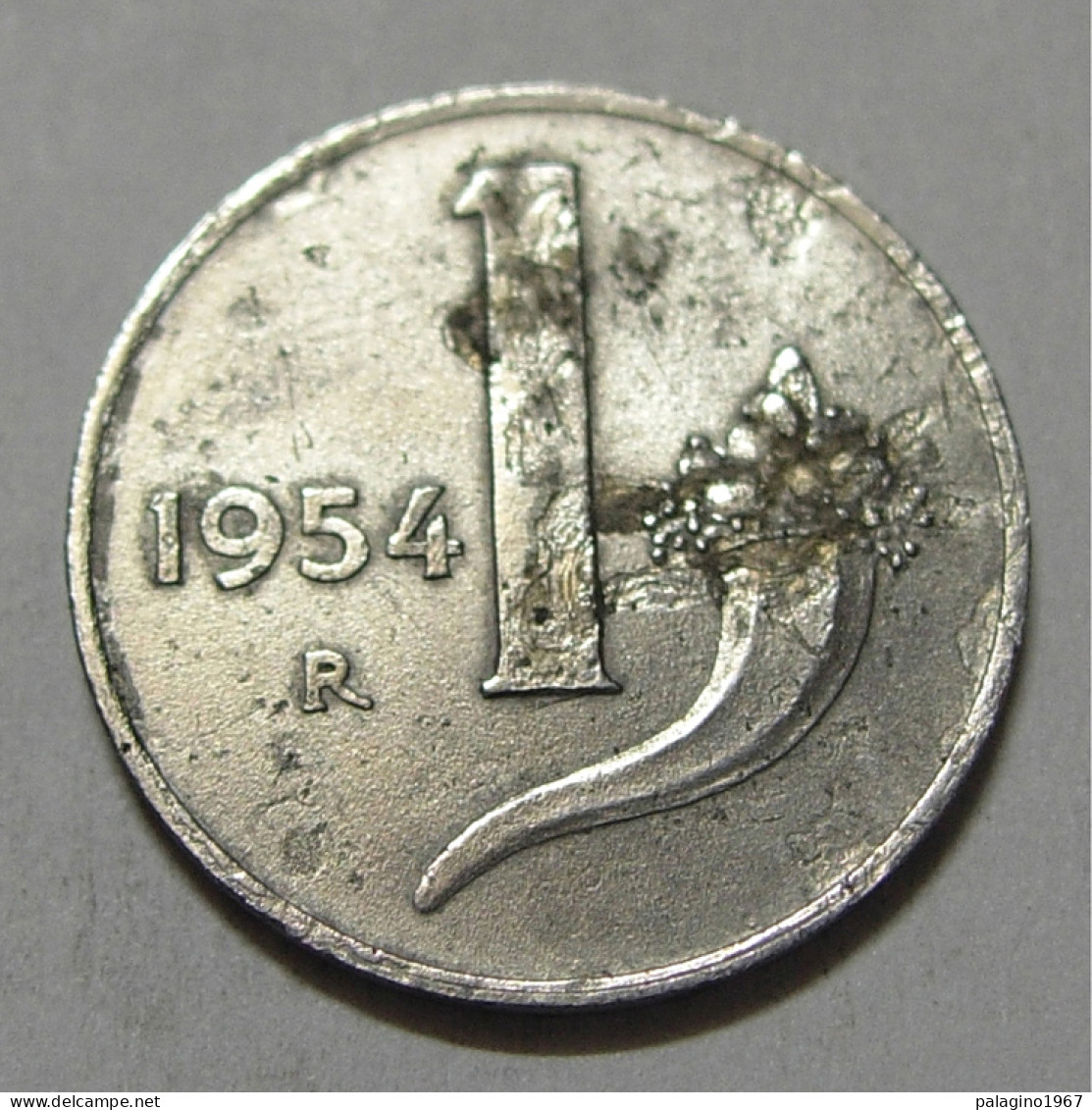 REPUBBLICA ITALIANA 1 Lira Cornucopia 1954 MB - 1 Lira
