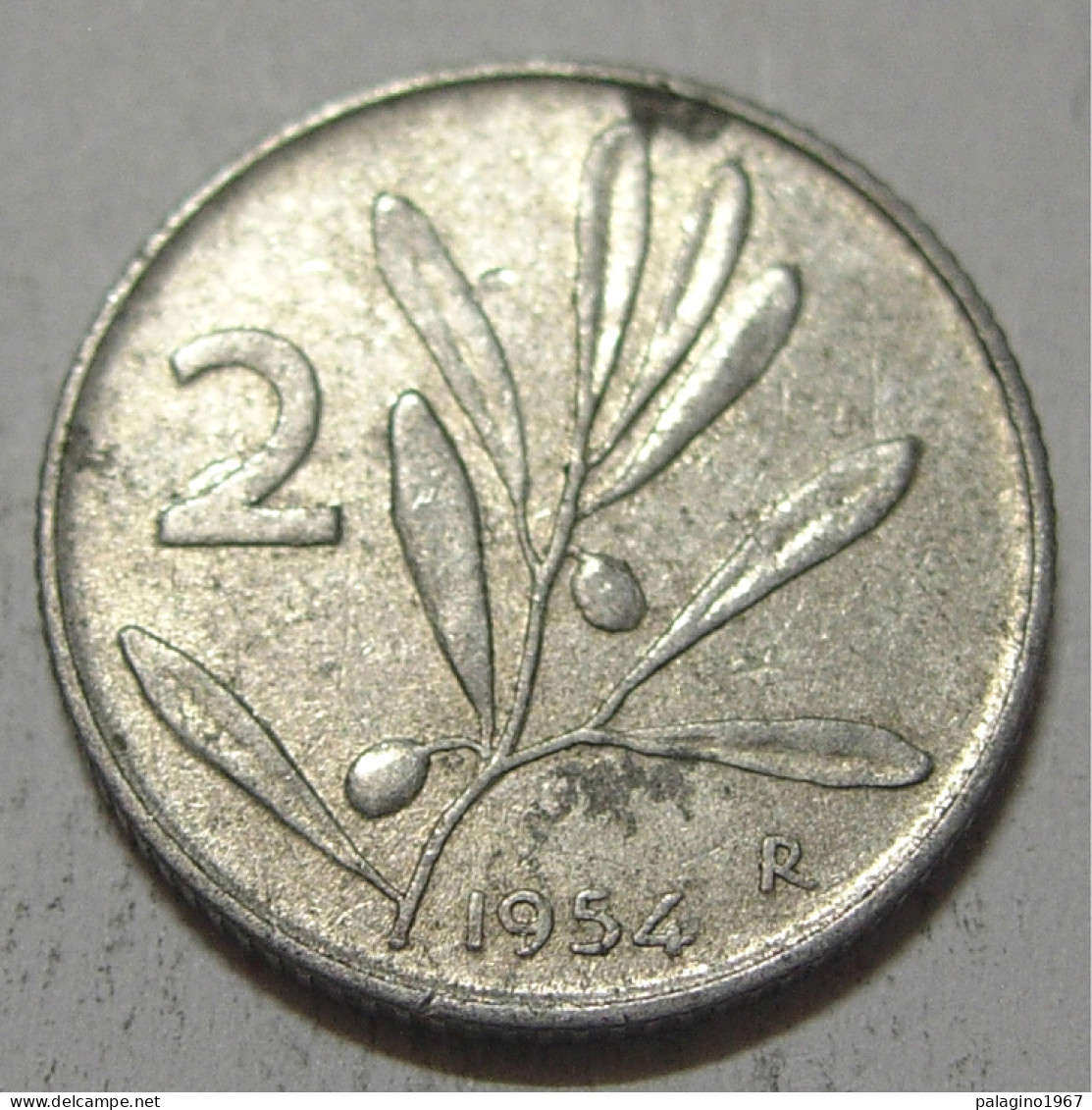 REPUBBLICA ITALIANA 2 Lire Olivo 1954 BB  - 2 Lire