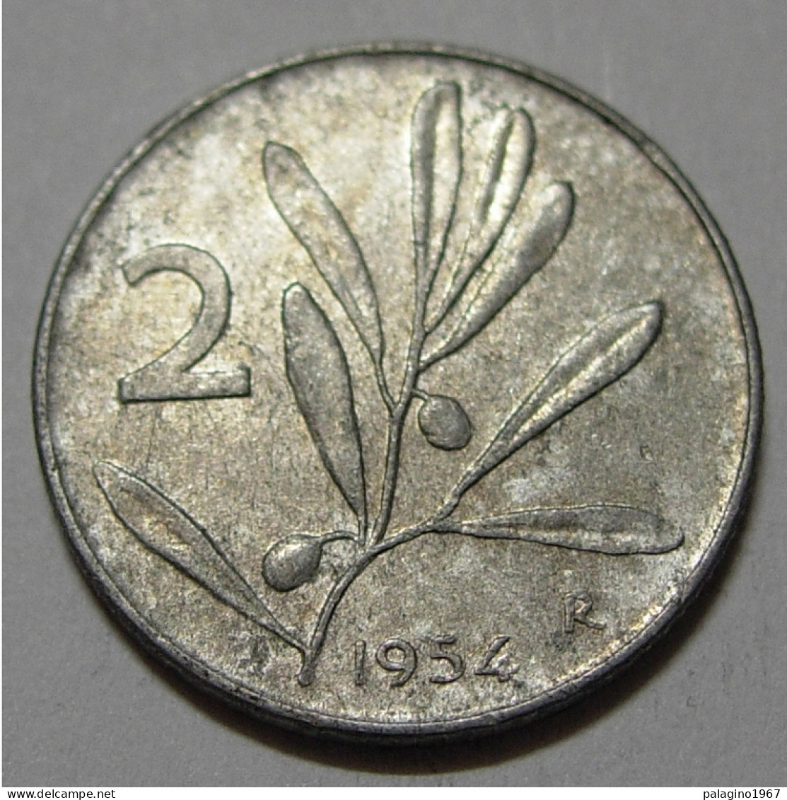 REPUBBLICA ITALIANA 2 Lire Olivo 1954 BB  - 2 Lire