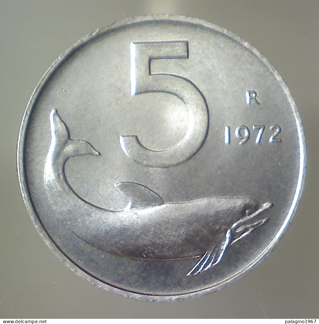 REPUBBLICA ITALIANA 5 Lire Delfino 1972 QFDC  - 5 Lire