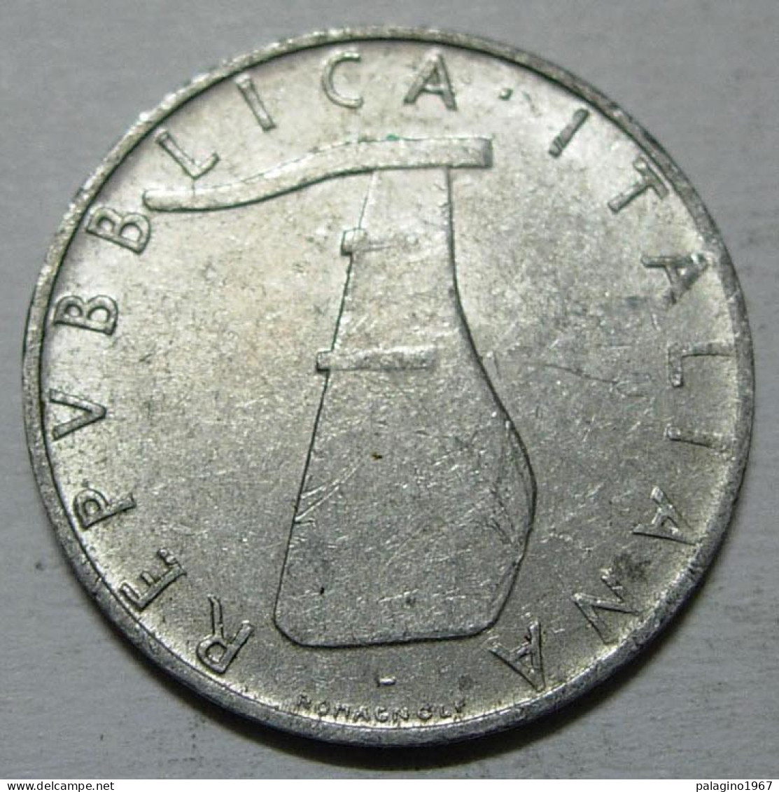 REPUBBLICA ITALIANA 5 Lire Delfino 1955 QBB  - 5 Lire