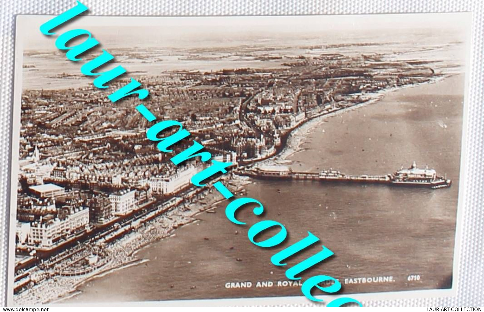 CPA ANGLETERRE EASTBOURNE MARINE & PARADE ROYAUME UNI PLAGE MER, VRAIE PHOTO / CARTE POSTALE ANCIENNE / POST CARD (1996) - Eastbourne