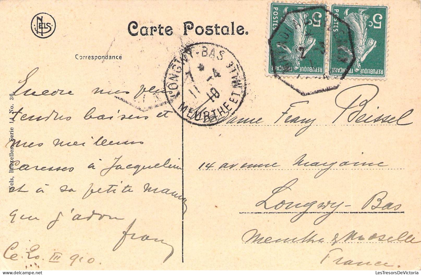 Congo Belge - Village Du Lomani - Nels - Barque - Oblitération 1910 - Carte Postale Ancienne - Congo Belga
