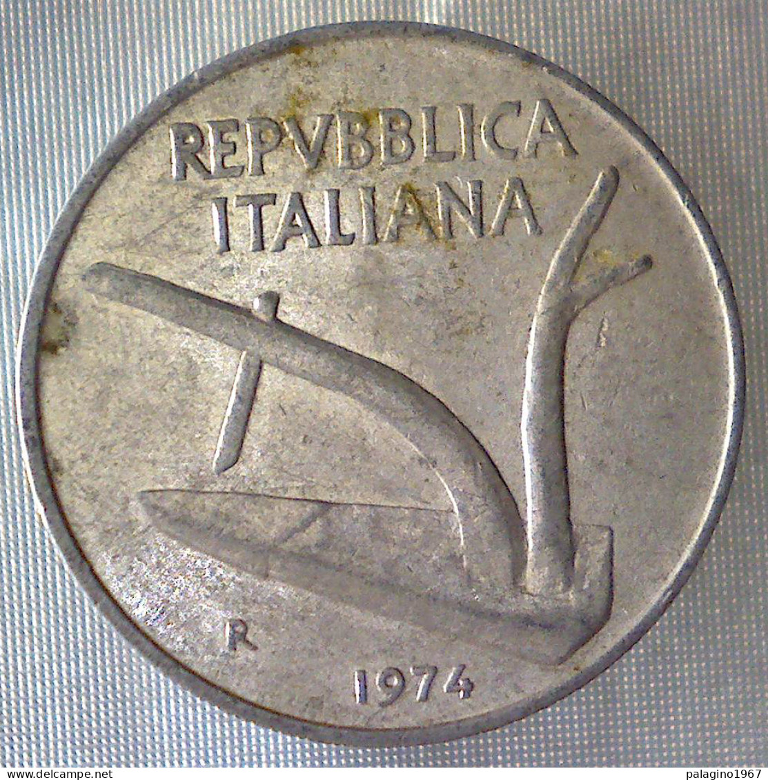 REPUBBLICA ITALIANA 10 Lire Spighe 1974 BB+  - 10 Lire