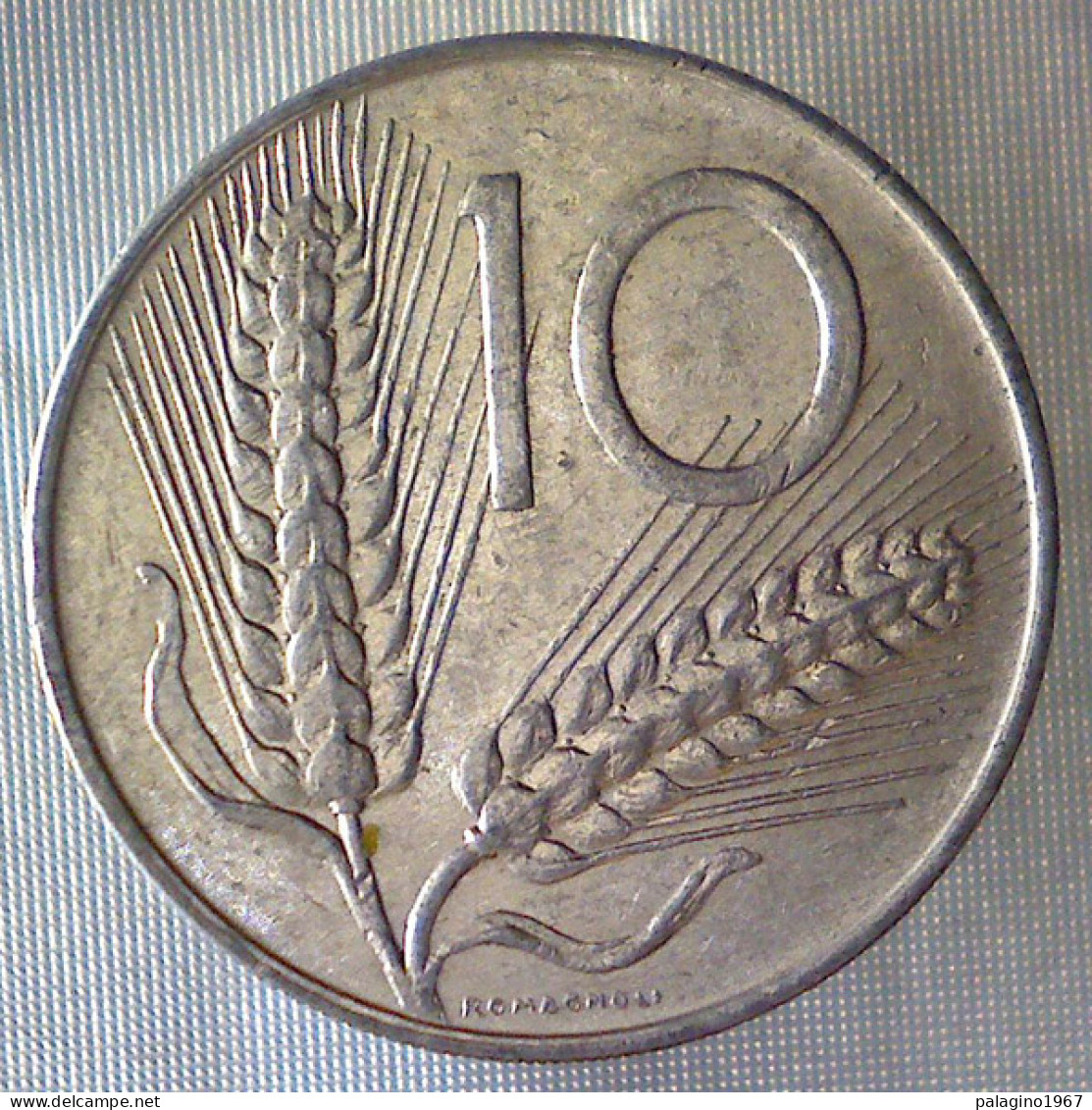 REPUBBLICA ITALIANA 10 Lire Spighe 1974 BB+  - 10 Liras