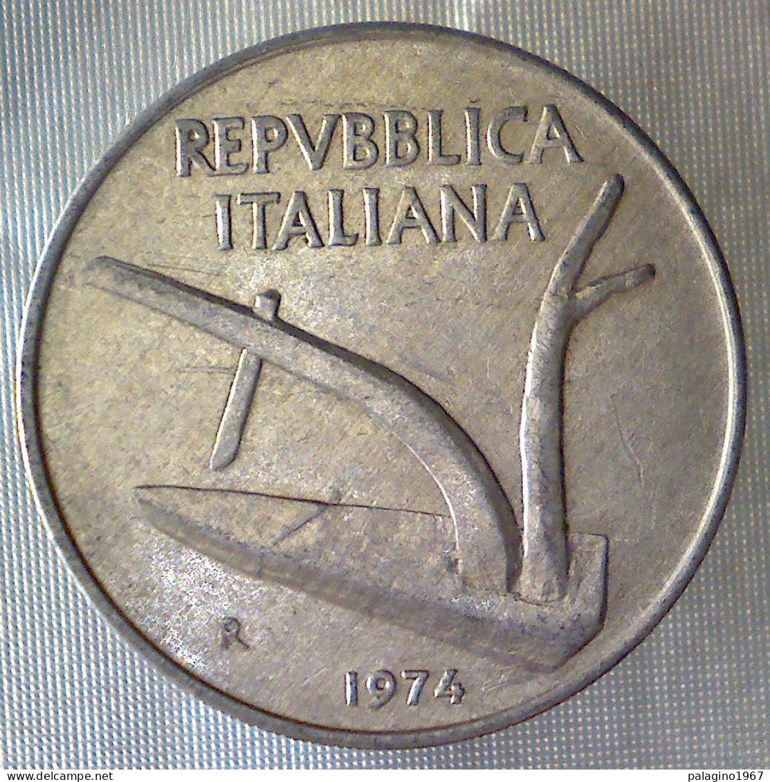 REPUBBLICA ITALIANA 10 Lire Spighe 1974 BB+  - 10 Liras