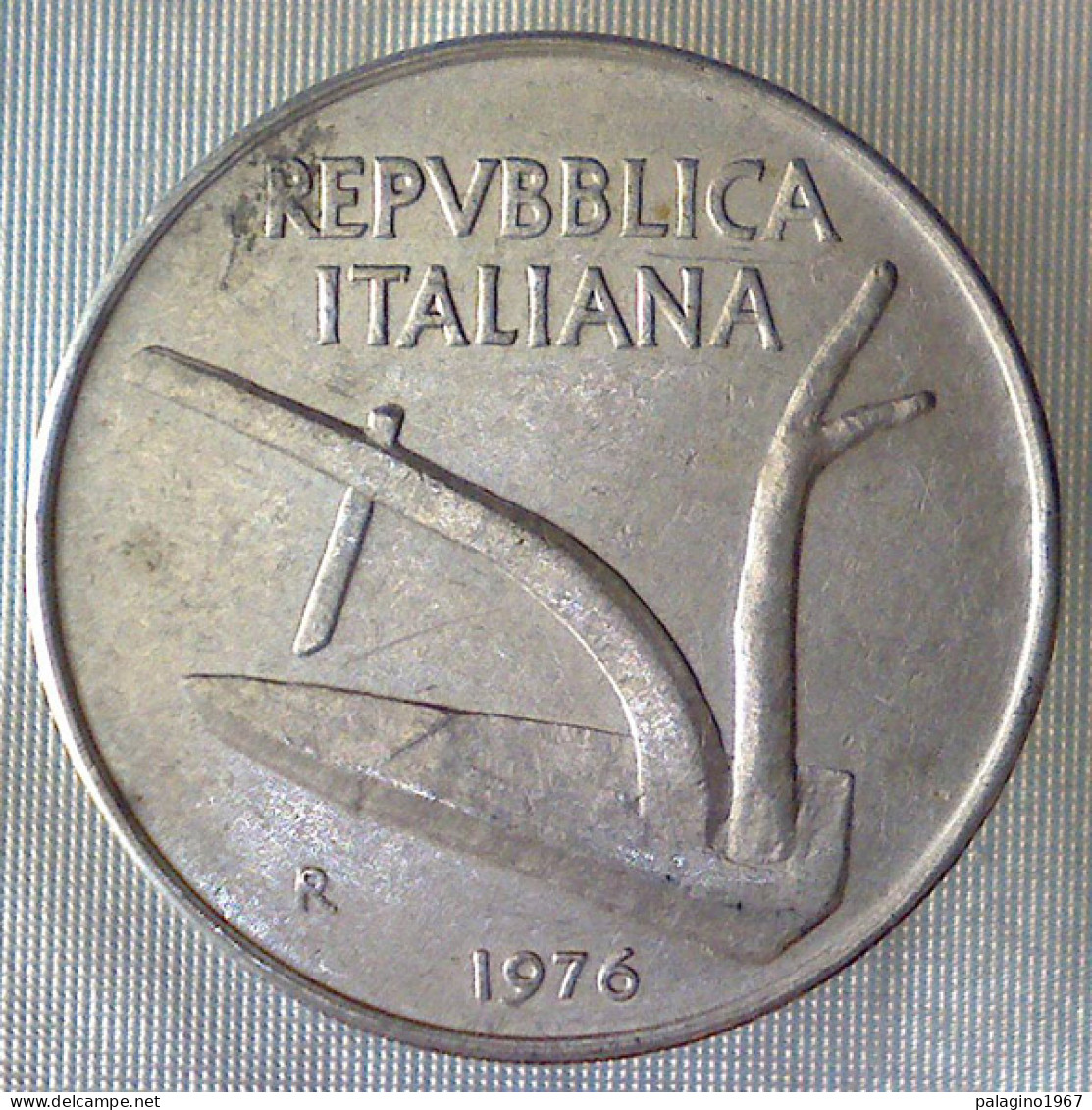 REPUBBLICA ITALIANA 10 Lire Spighe 1976 BB QSPL  - 10 Liras