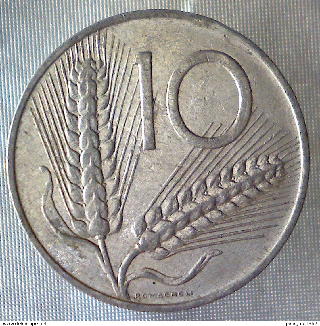 REPUBBLICA ITALIANA 10 Lire Spighe 1974 BB  - 10 Lire