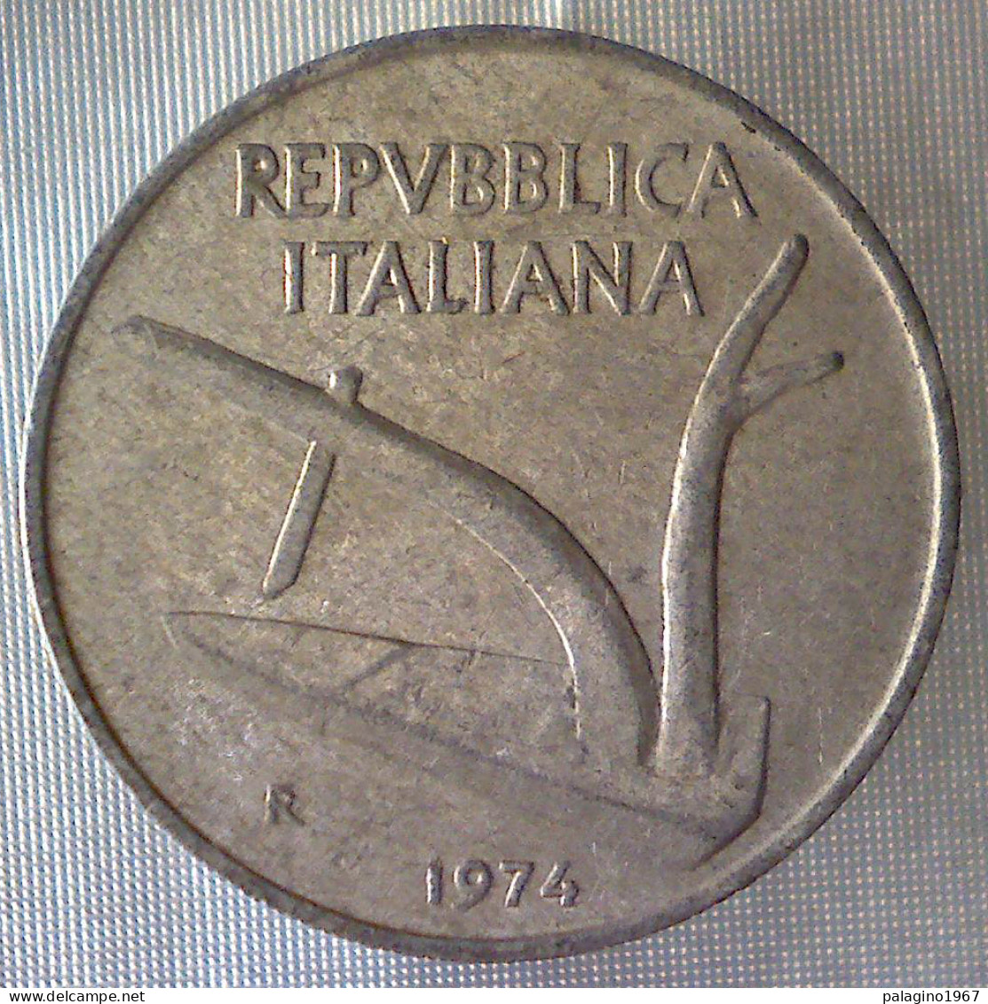 REPUBBLICA ITALIANA 10 Lire Spighe 1974 BB  - 10 Liras