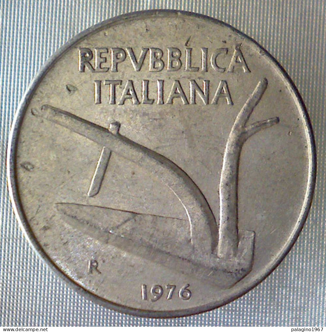 REPUBBLICA ITALIANA 10 Lire Spighe 1976 BB++  - 10 Lire