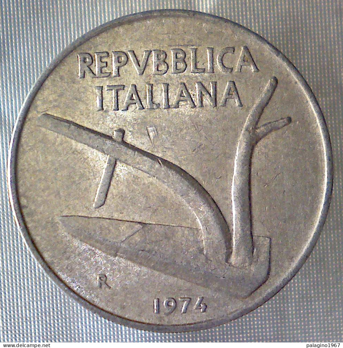 REPUBBLICA ITALIANA 10 Lire Spighe 1974 BB  - 10 Liras