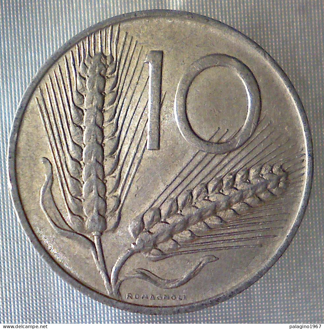 REPUBBLICA ITALIANA 10 Lire Spighe 1974 BB  - 10 Liras