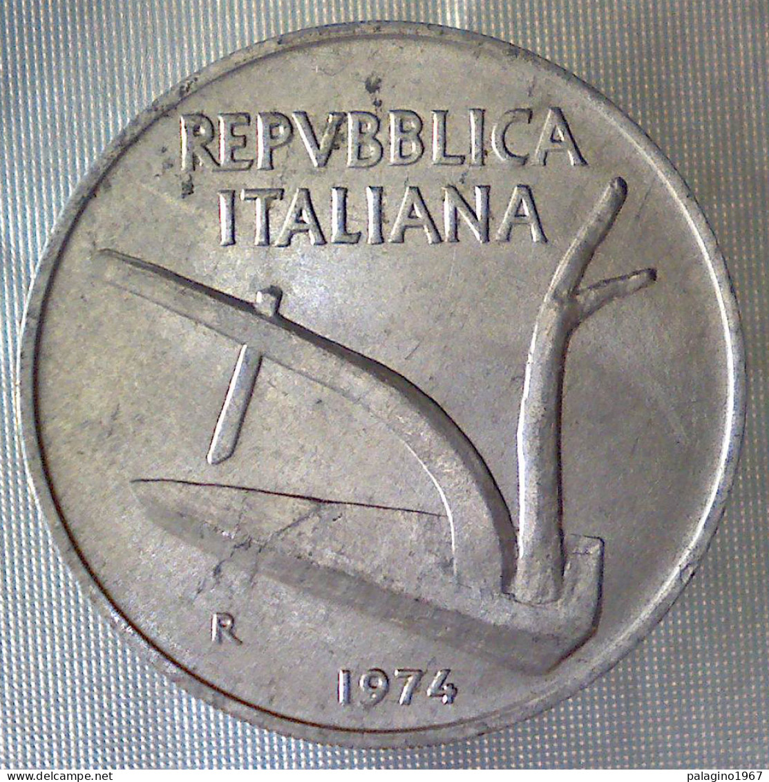 REPUBBLICA ITALIANA 10 Lire Spighe 1974 BB  - 10 Lire