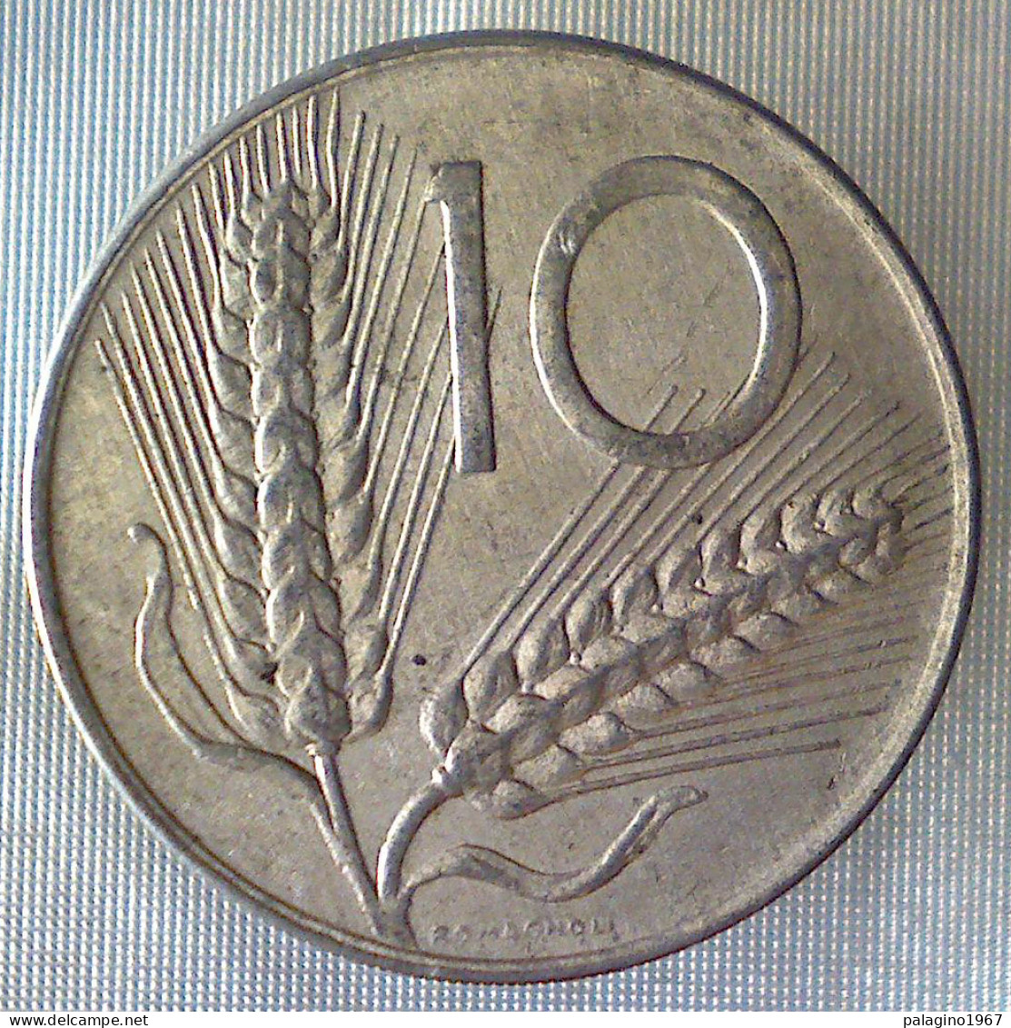 REPUBBLICA ITALIANA 10 Lire Spighe 1976 BB+  - 10 Liras