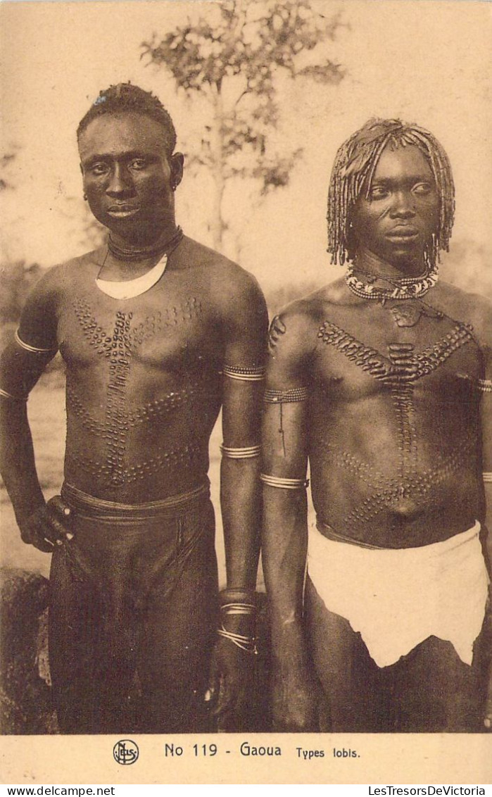 Congo Belge - Gaoua - Type Lobis - Scarification - Indigène - Nels - Edit. Volta- Carte Postale Ancienne - Congo Belga