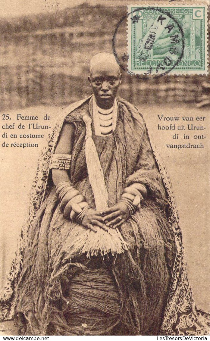 Congo Belge - Femme Du Chef De L'Urundi En Costume De Réception  - Carte Postale Ancienne - Belgisch-Kongo