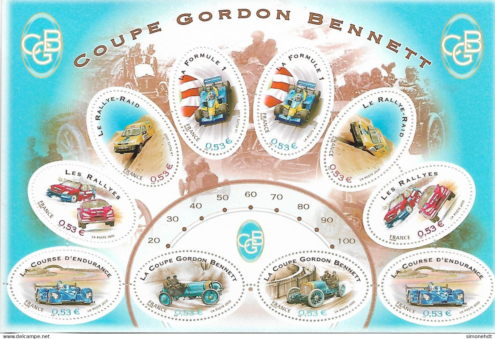 Planche 10 Timbres  Neufs - 0,53€ - Coupe Gordon Bennett - Ungebraucht