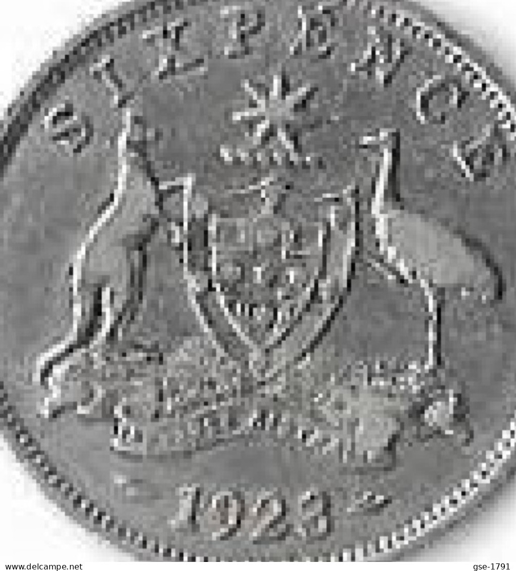 AUSTRALIE  GEORGES V  ,6 Pence,     Argent ,1923 TTB - Ohne Zuordnung