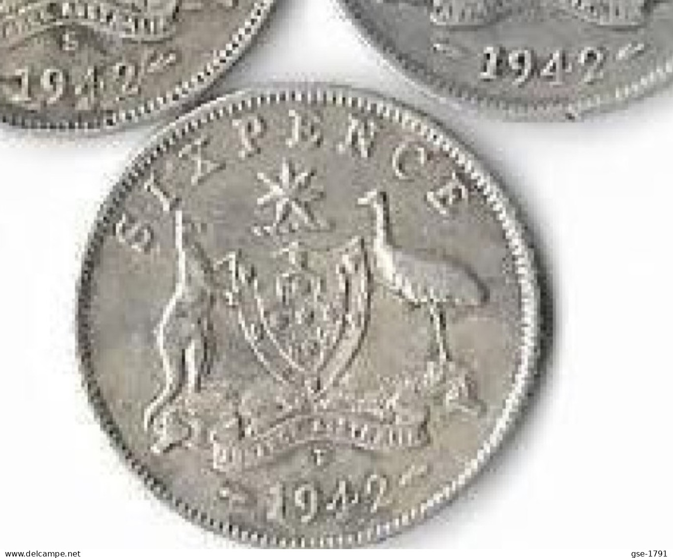 AUSTRALIE  GEORGES VI  ,6 Pence,   Lot De 3 Monnaies De 1942San Francisco Denver & Melbourne ,  Argent , TTB - Sin Clasificación