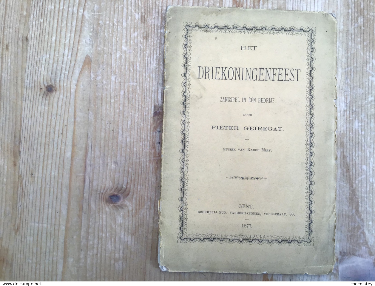 Gent 1877 Het Driekoningenfeest Pieter Geiregat - Oud