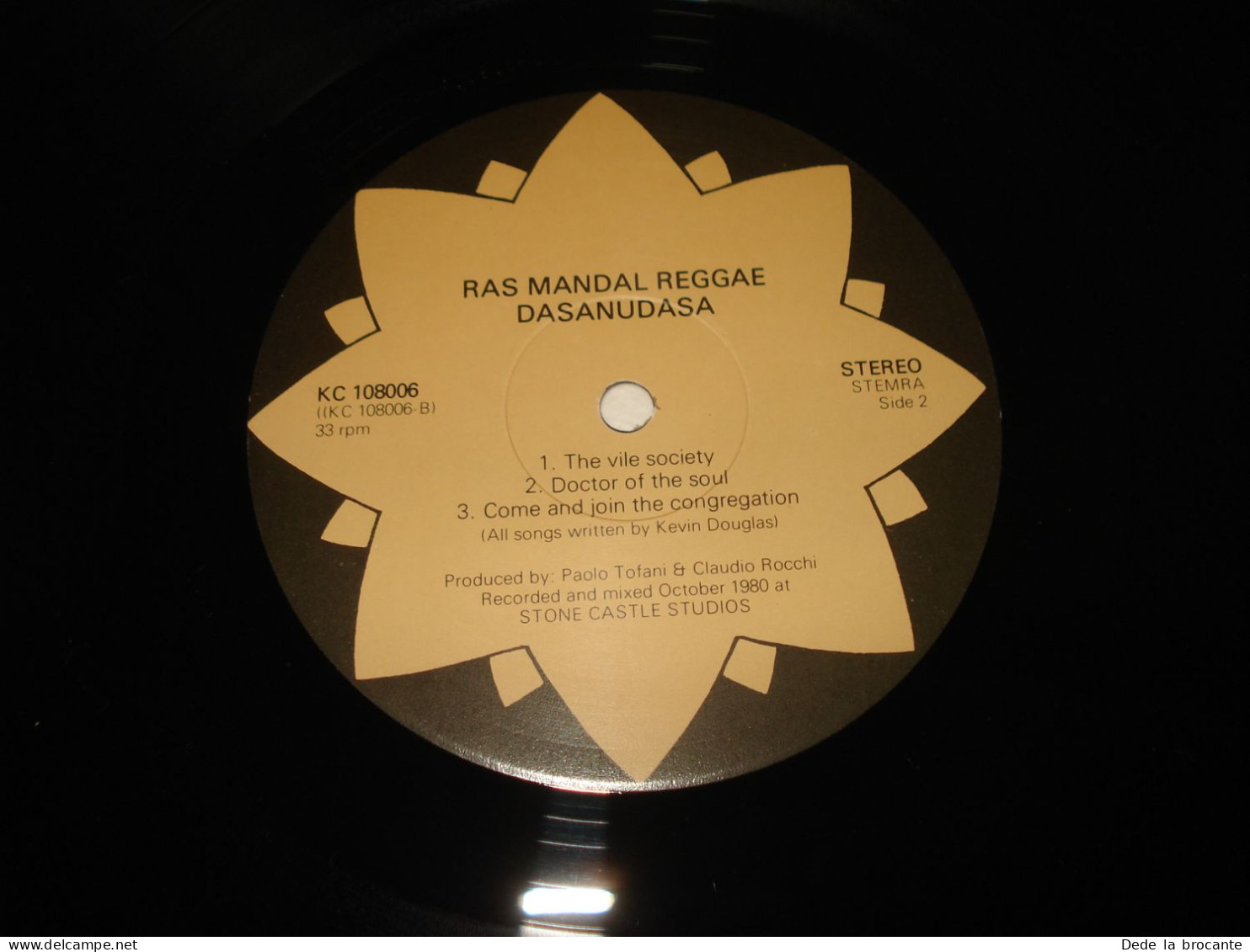 B10 / Ras Mandal Reggae – Dasanudasa - LP - KC 108006 - Europe 1980 - M/N.M - Reggae