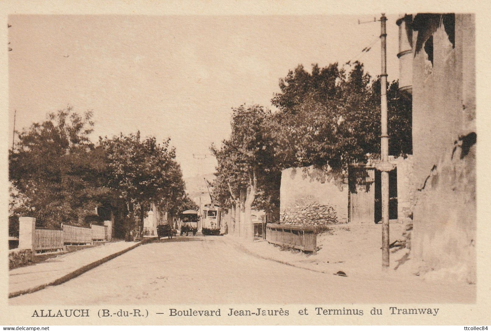CPA-13-ALLAUCH-Boulevard Jean Jaurès Et Terminus Du Tramway - Allauch