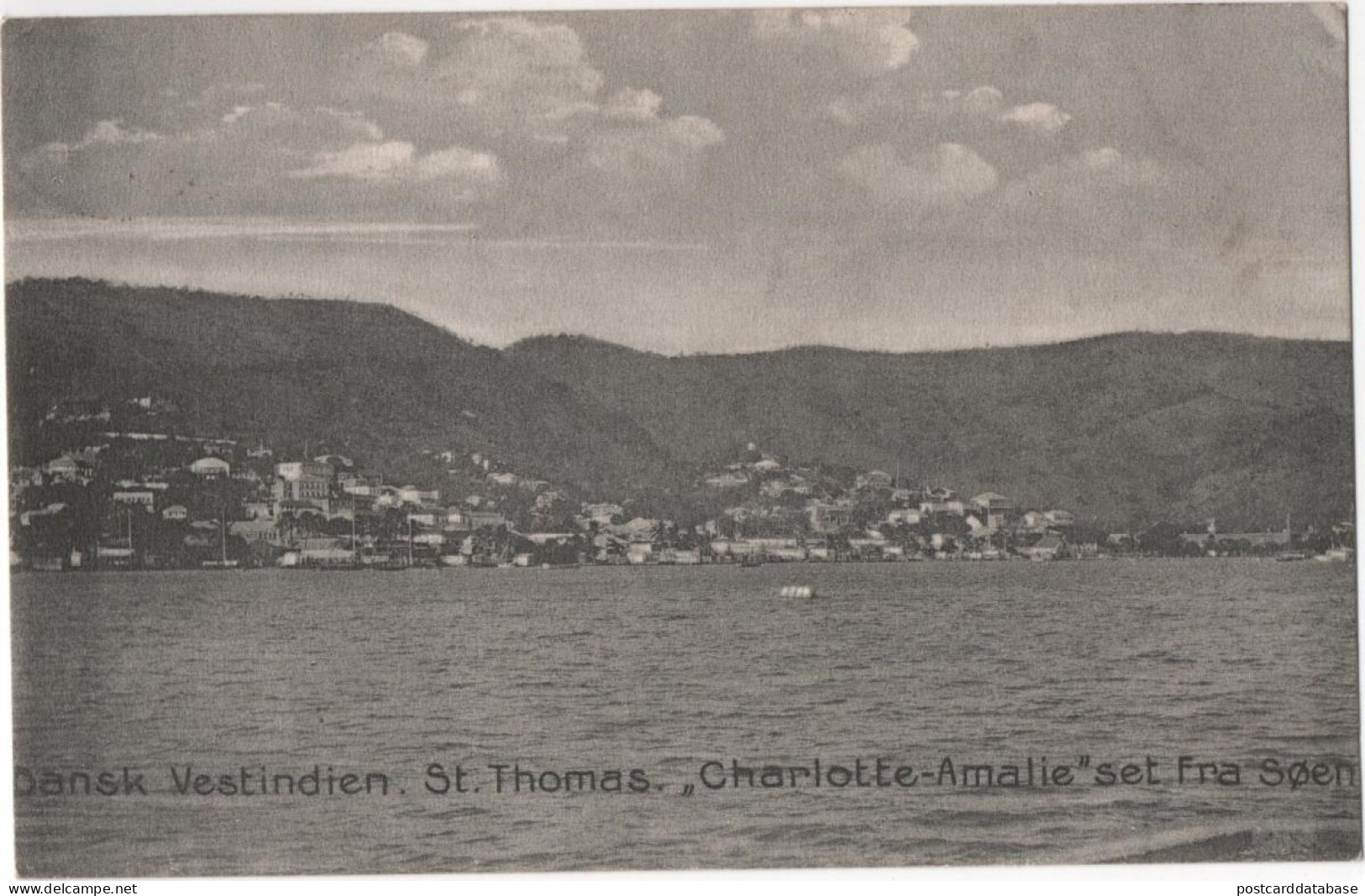 Dansk Vestindien - St. Thomas - Charlotte Amalie Set Fra Soen - Amerikaanse Maagdeneilanden