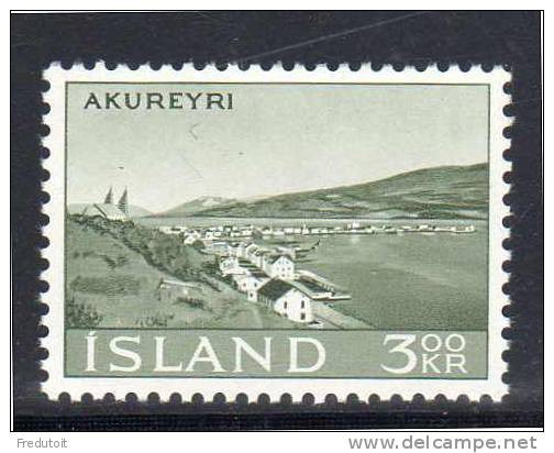 ISLANDE - N°327 ** (1963) Vue - Unused Stamps