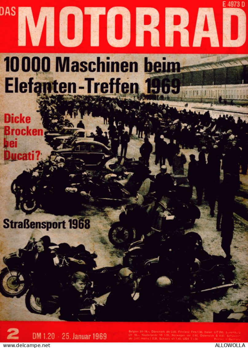 22001 " DAS MOTORRAD-NUMMER 2-25 JANUAR 1969-VON SEITE 35 BIS SEITE 62 + 4 DES COVERS " - Andere & Zonder Classificatie