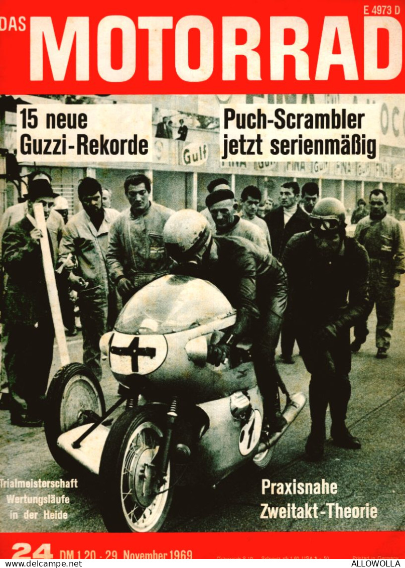 22004 " DAS MOTORRAD-NUMMER 24-29 NOVEMBER 1969-VON SEITE 999 BIS SEITE 1034 + 4 DES COVERS " - Autres & Non Classés