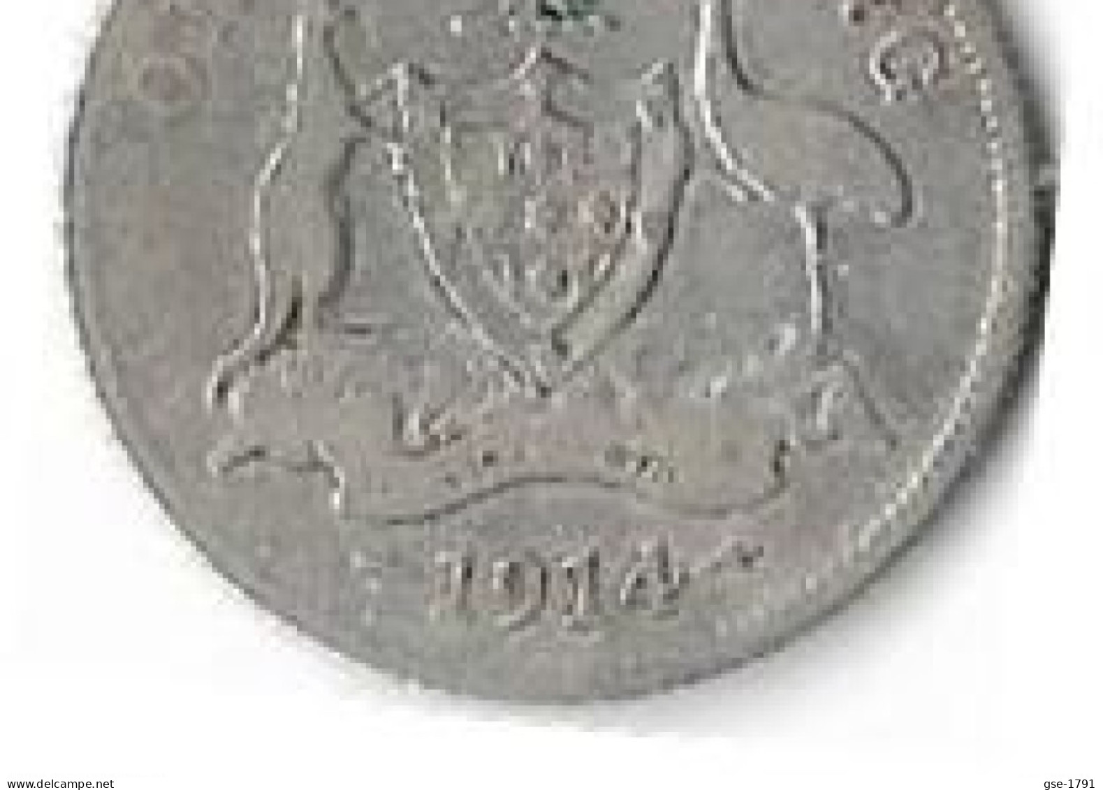 AUSTRALIE  GEORGES V ,1 Shilling 1914 (L)  Argent , - Ohne Zuordnung