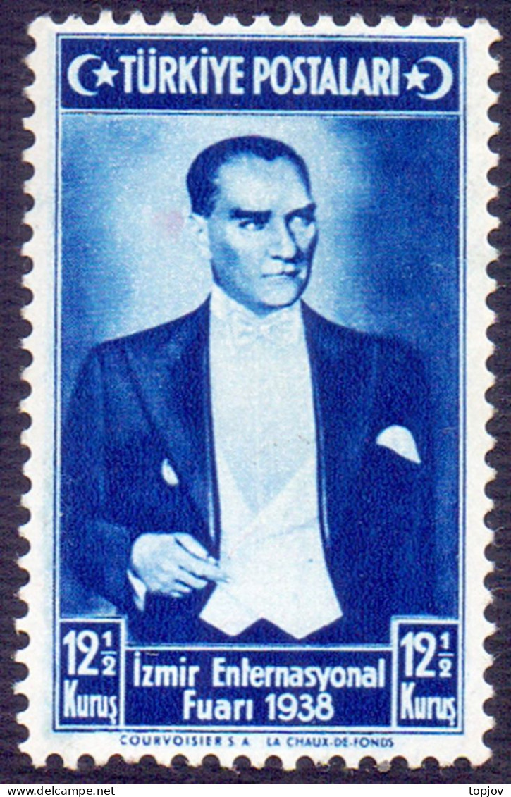 TURKE - IZMIR FAIR - KEMAL ATATURK - **MNH- 1938 - Nuovi