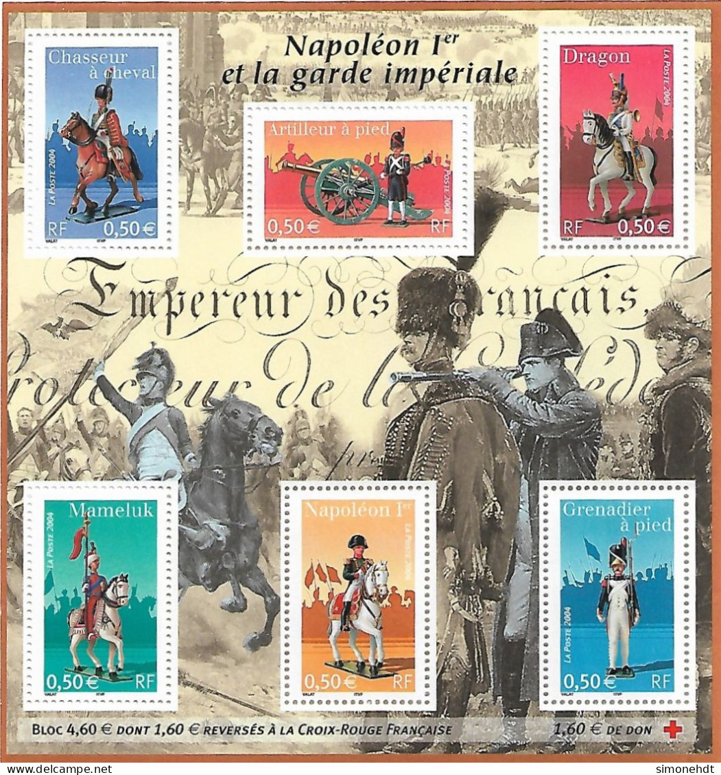 Bloc De 6 Timbres Neufs - Napoléon 1er Et La Garde Impériale - Ungebraucht