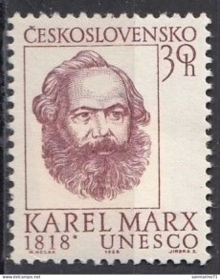 CZECHOSLOVAKIA 1777,unused,Marx - Karl Marx