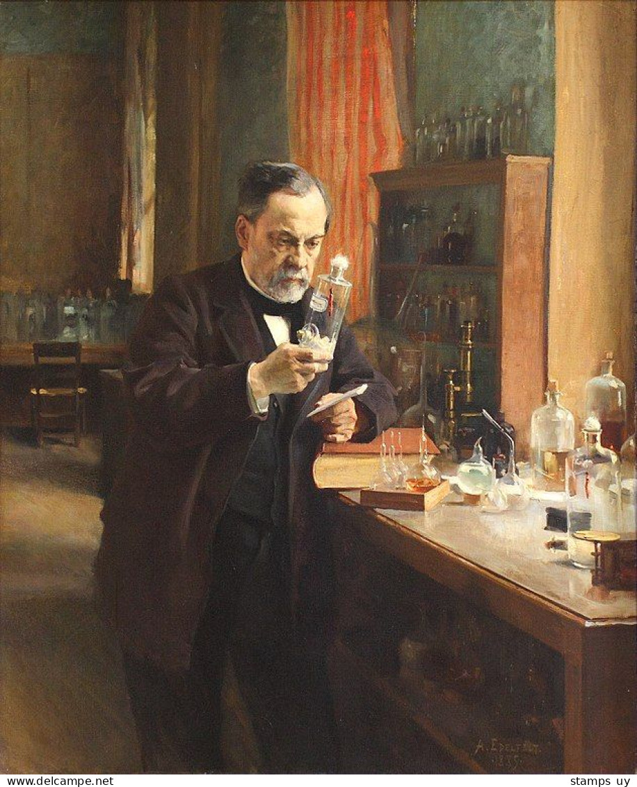 URUGUAY 2022 (Louis Pasteur, Chemist, Microbiologist, Medicine, Vaccination, Hospital, Towers) - 5x Blocks START 20% OFF - Louis Pasteur