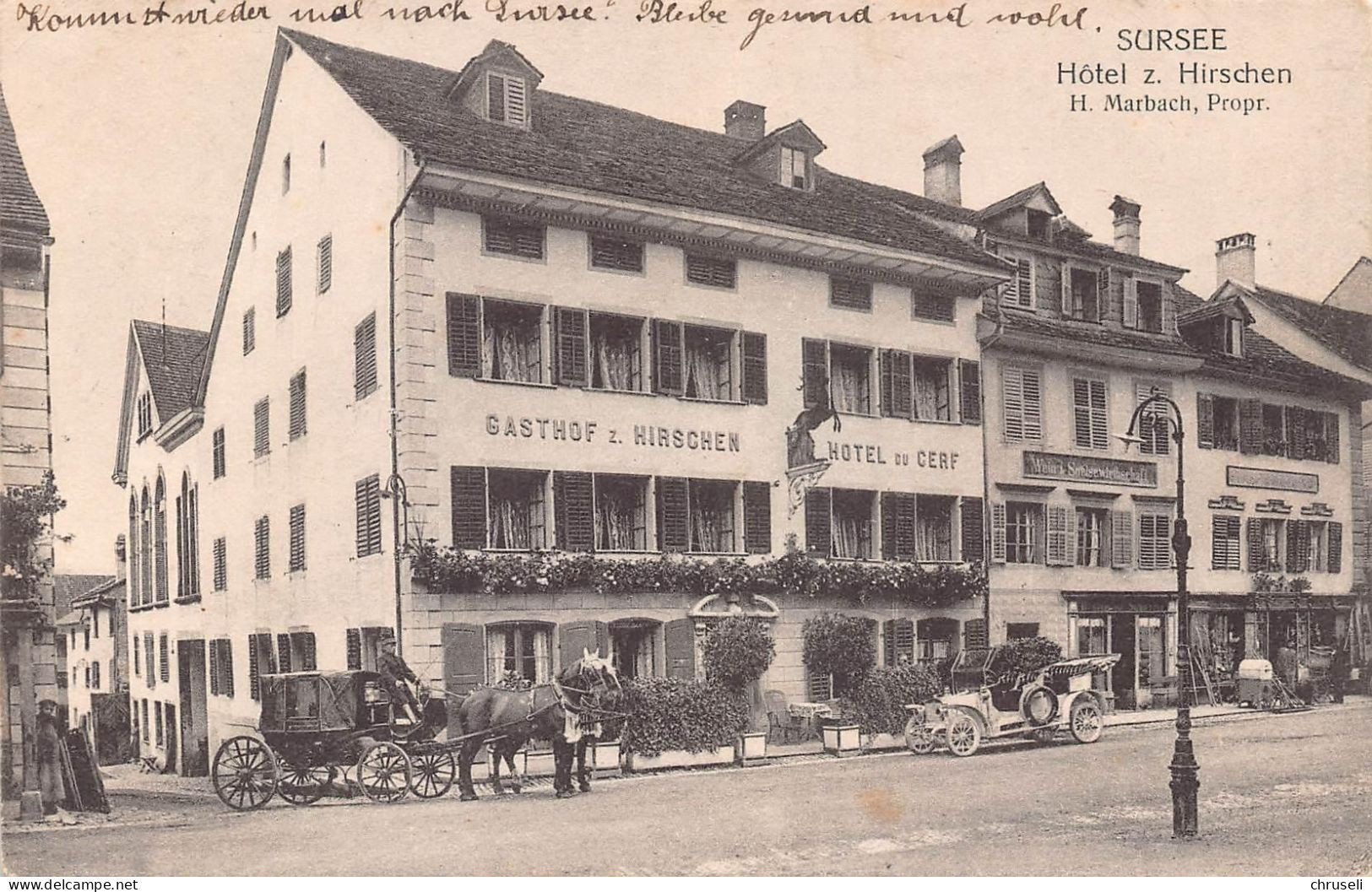 Sursee  Postkutsche Hotel Hirschen - Sursee