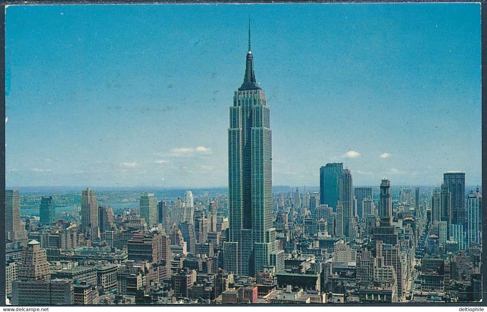 Uptown Skyline Showing Empire State Bldg. And R.C.A Bldg., New York City - Posted 1963 - Empire State Building