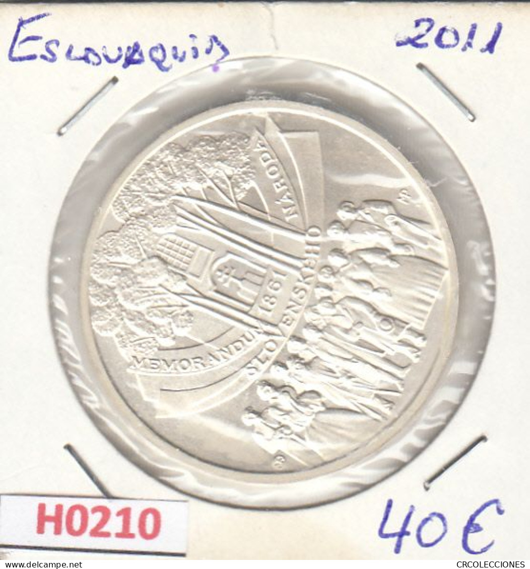 H0210 MONEDA ESLOVAQUIA 10 EUROS  2011 SIN CIRCULAR - Slowakei