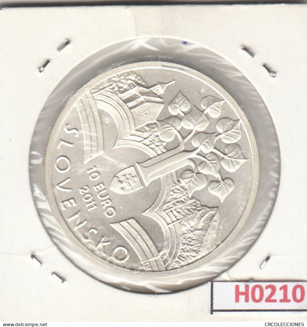 H0210 MONEDA ESLOVAQUIA 10 EUROS  2011 SIN CIRCULAR - Eslovaquia