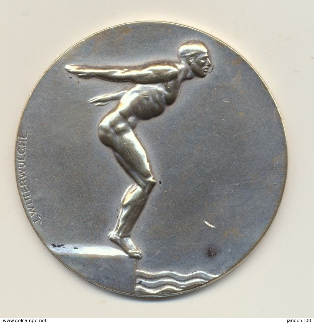 COLLECTIONS    SPORTS  NATATION  -  MEDAILLE CHAMPIONNAT DE MALINES    1941. - Zwemmen