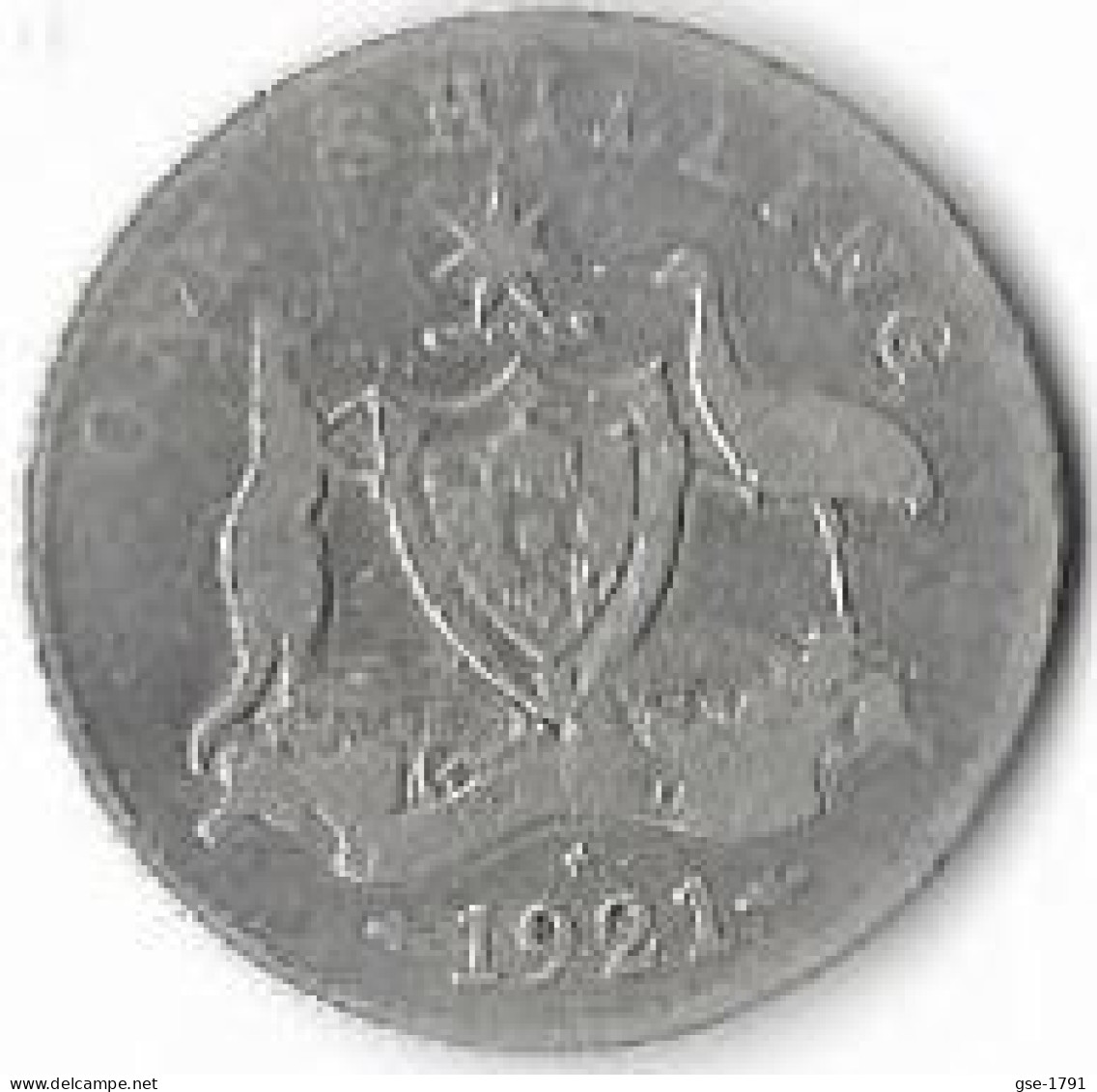 AUSTRALIE  GEORGES V  1  Shilling,  1921 * étoile  Rare  Argent , - Unclassified