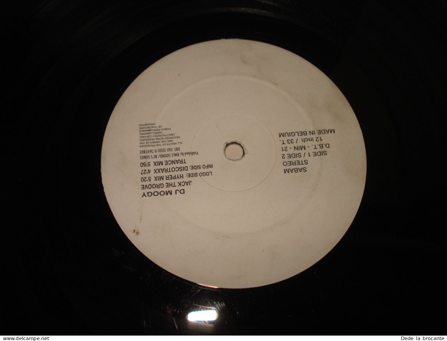 B10 / DJ Moogy  Jack The Groove - 1 LP - D.B.T. MIN - 21 - Belgium 1978 - VG+/EX - Autres & Non Classés