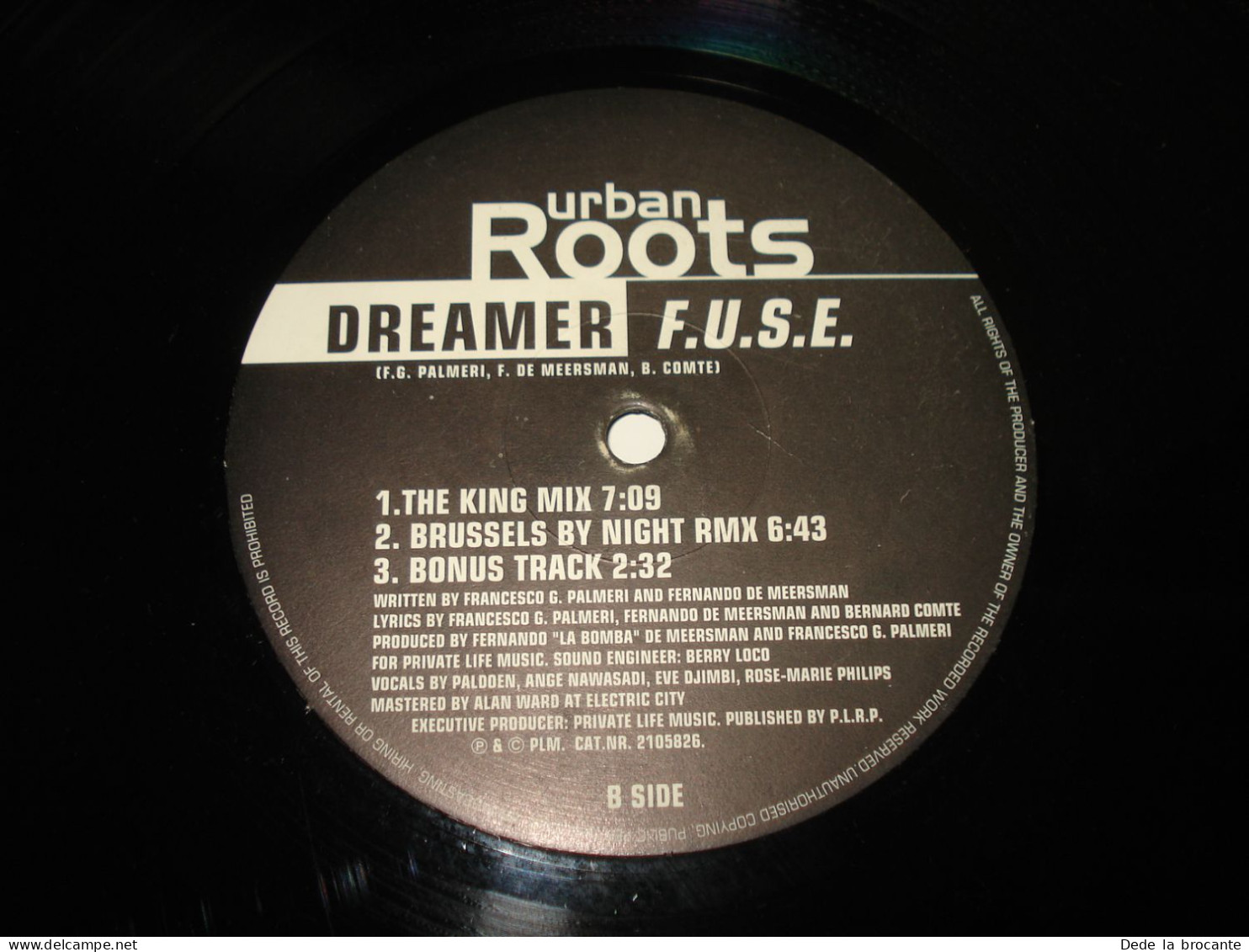 B10 / F.U.S.E. – Dreamer - 1 LP - Urban Roots – 2105826 - Belgium 1997   EX/EX - Dance, Techno & House