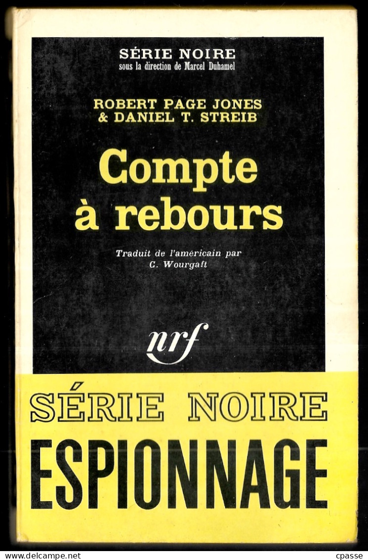 1966 Série Noire N° 1061 - Roman Espionnage - ROBERT PAGE JONES & DANIEL T. STREIB "Compte à Rebours" - Other & Unclassified